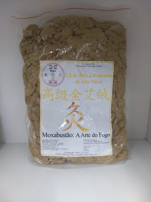 Moxa em Lã Dourada 250g - Kan Li - Imagem 2