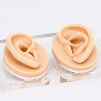 Modelo de Orelha de Silicone c/ Base de Acrílico Par – Kan Li