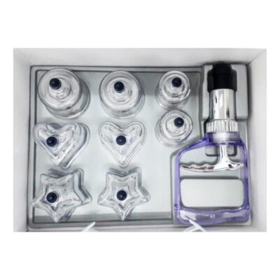 Ventosa de Acrílico Coração e Estrela Kan Li – Kit com 8 copos